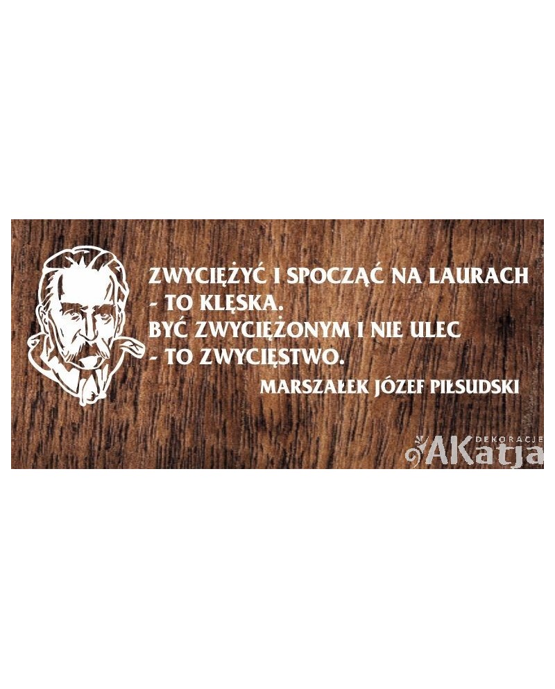 Cytat Marszałek Józef Piłsudski wycinanka z papieru