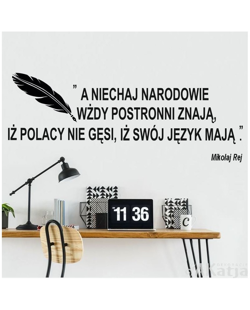 Naklejka na ścianę: Polacy nie gęsi
