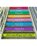 Which step will you reach today? - zestaw naklejek na schody