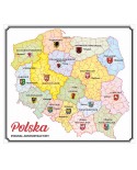 Naklejka Polska - Mapa Administracyjna