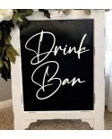 Napis Drink Bar - różne czcionki