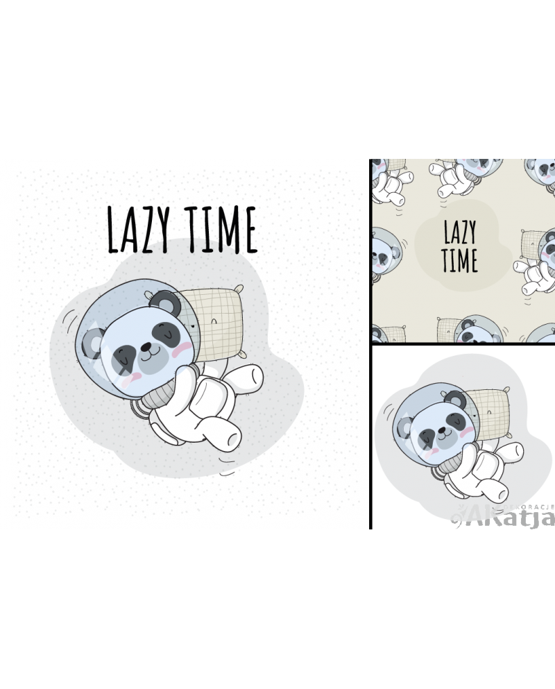 Panda kosmonauta z poduszką