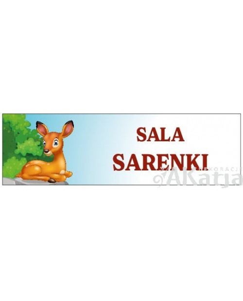 Tabliczka - Sala Sarenki