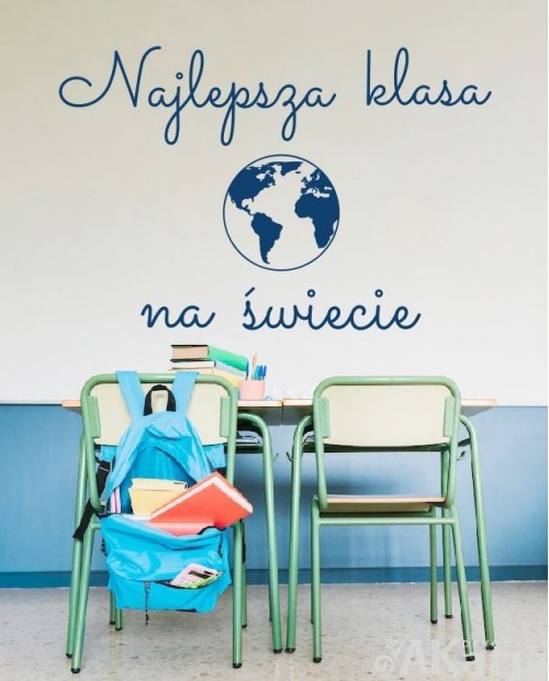 Naklejka: Najlepsza klasa na świecie