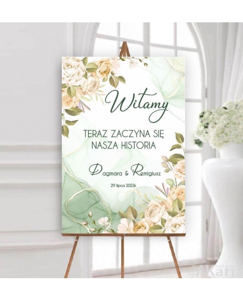Plansza powitalna- Kremowe Róże