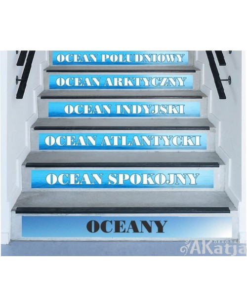 Naklejki na schody: Oceany