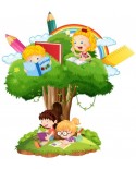 Dzieci na  drzewie