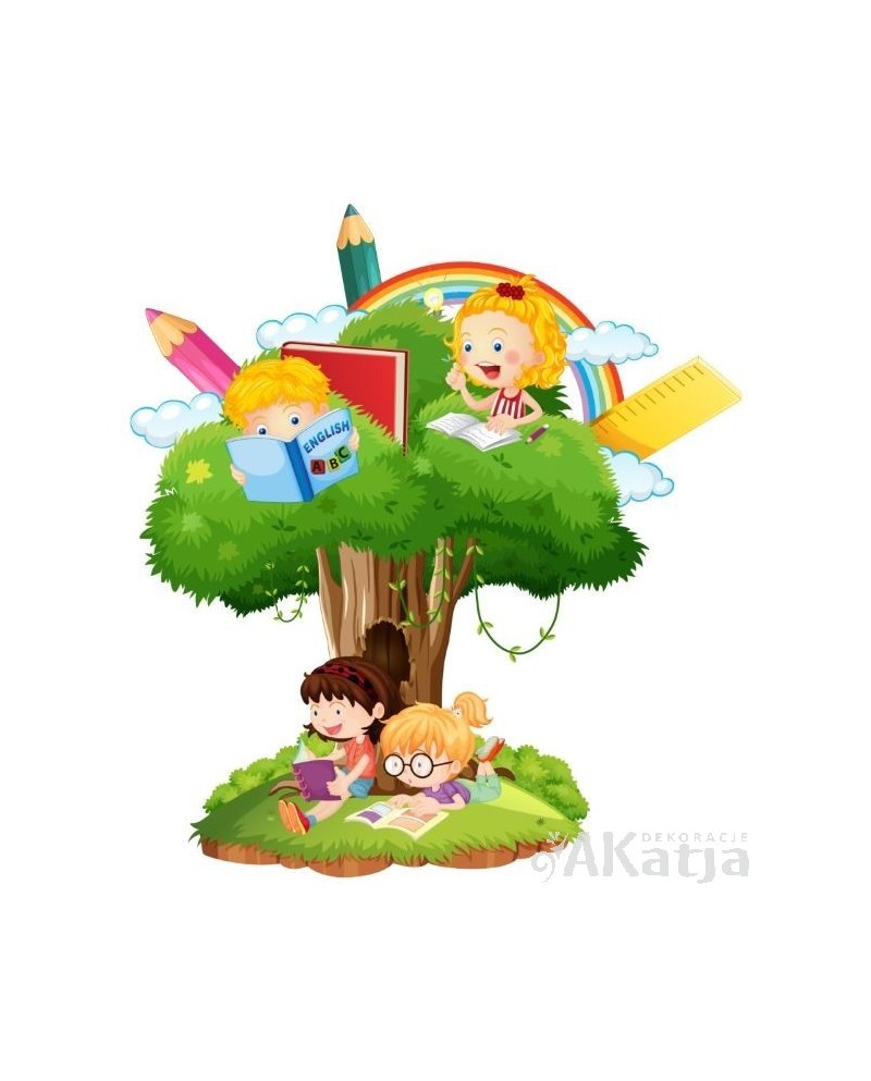Dzieci na  drzewie