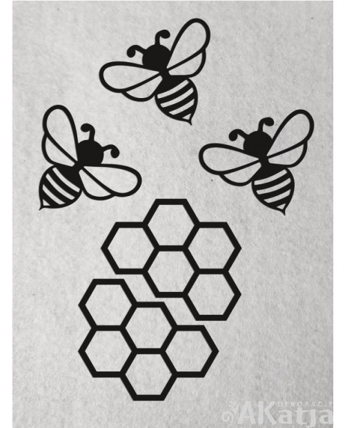 Pszczółki z kartonu