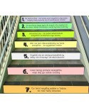 Naklejki na schody: 7 kroków do szczęścia