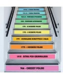 Naklejki na schody: 10 kolorowych dat historycznych