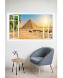Naklejka Okno 3D: Egipska Piramida