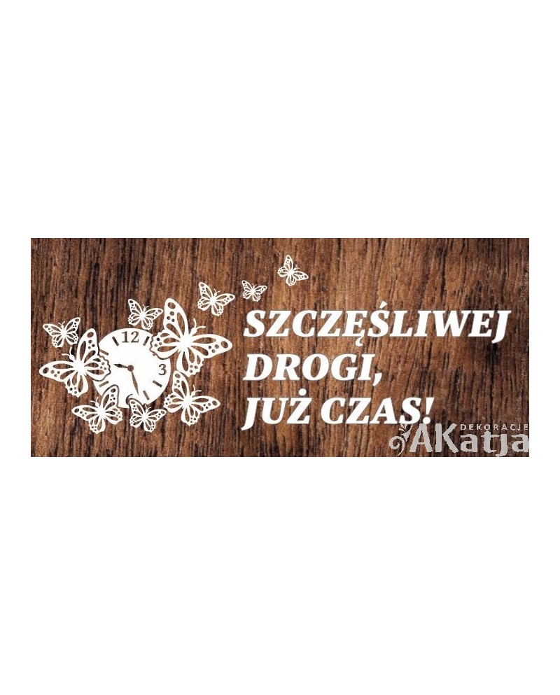 Zestaw: Szczęśliwej drogi już czas- wycinanka z kartonu