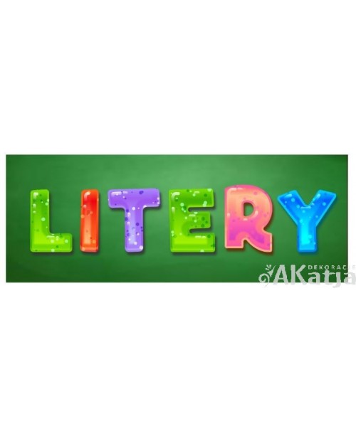 Naklejka: Litery