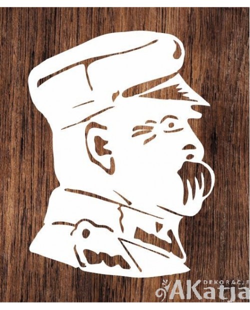 Józef Piłsudski- wycinanka z kartonu