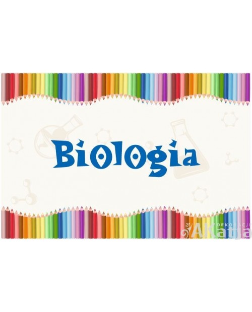 Tabliczka z kolorowymi kredkami: Biologia