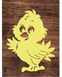 Kurczaczek - wycinanka z kartonu