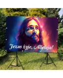 Jezus żyje, Alleluja- Baner religijny