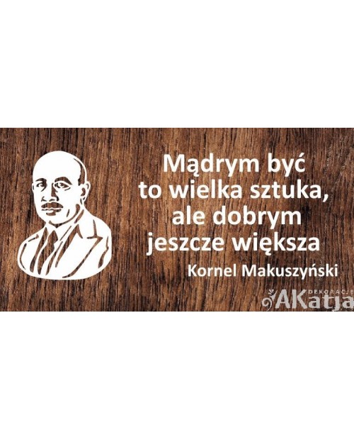 Kornel Makuszyński: cytat - wycinanka z kartonu