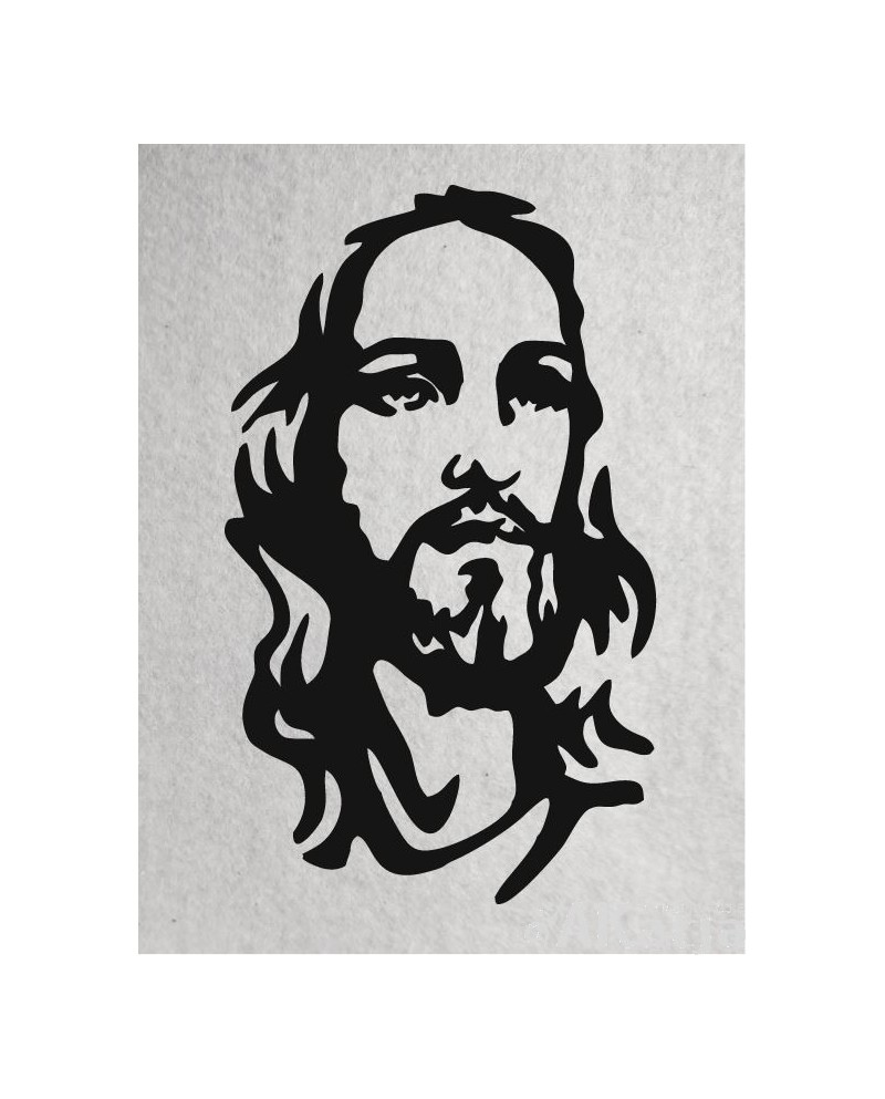 Twarz Jezusa- wycinanka z kartonu