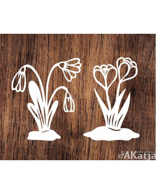 Wiosenne kwiaty- wycinanka z kartonu