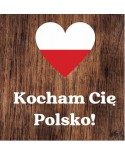 Kocham Cię Polsko!- wycinanka z kartonu