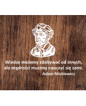 Adam Mickiewicz: cytat - wycinanka z kartonu