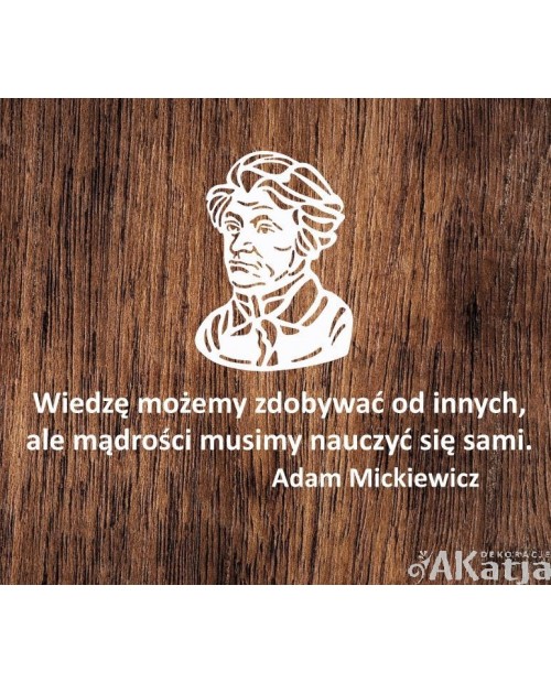 Adam Mickiewicz: cytat - wycinanka z kartonu