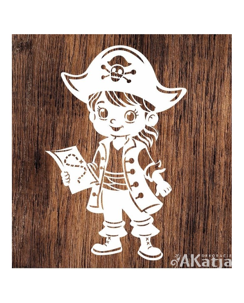 Pirat- wycinanka z kartonu