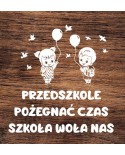 Zestaw:Przedszkole Pożegnać Czas- wycinanka z kartonu