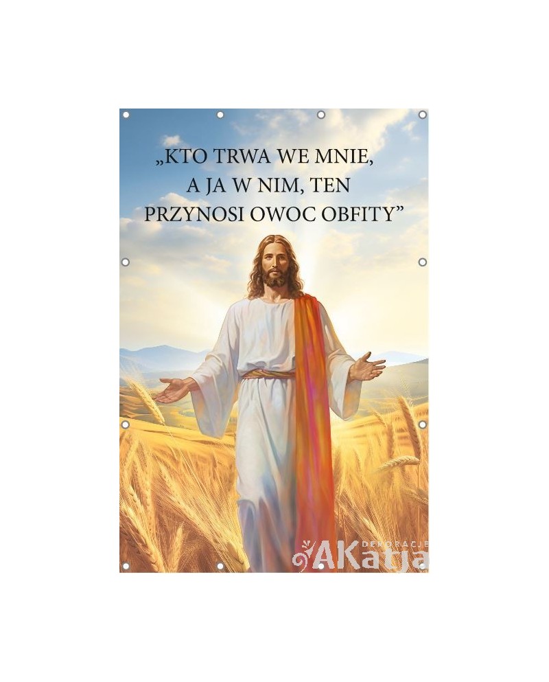 Kto trwa we mnie- Baner religijny