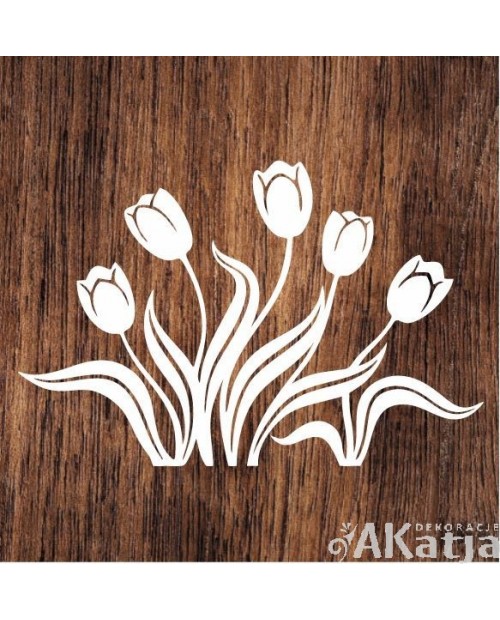 Tulipany- wycinanka z kartonu