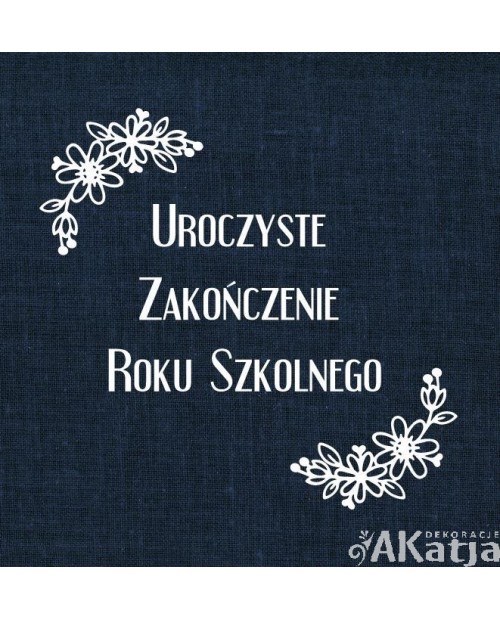 Uroczyste Zakończenie Roku Szkolnego- wycinanka z kartonu