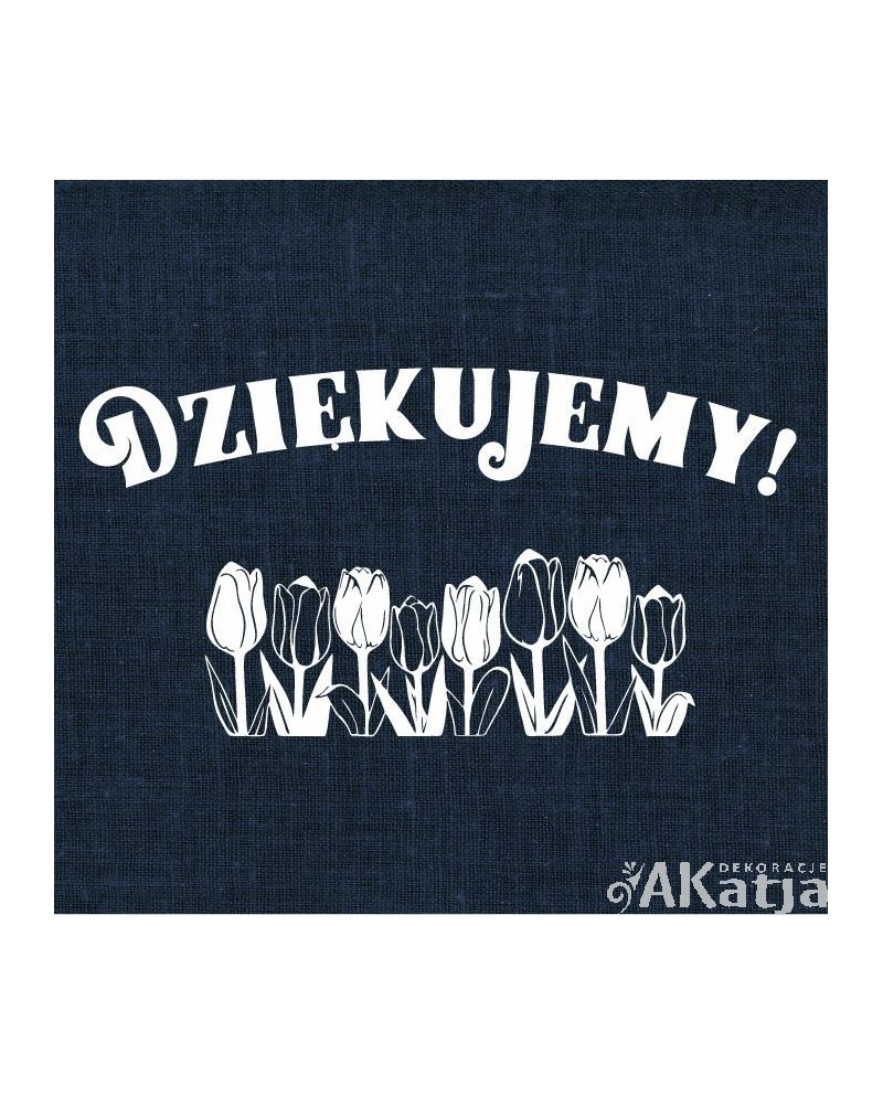 Dziękujemy- wycinanka z kartonu