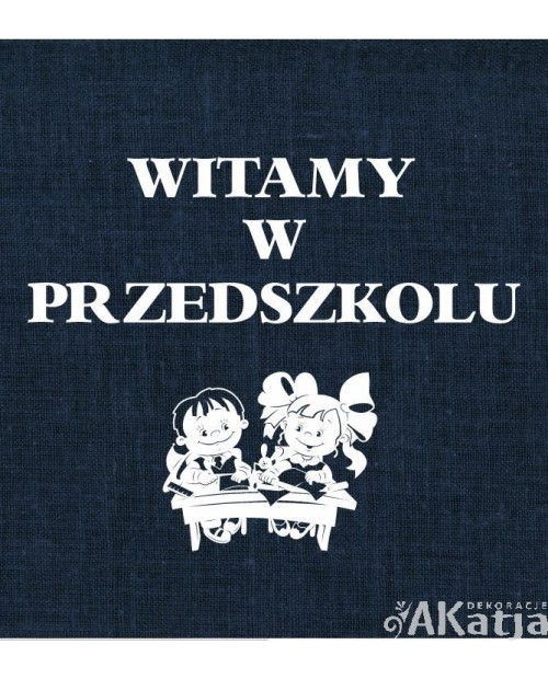 Witamy w przedszkolu- wycinanka z kartonu