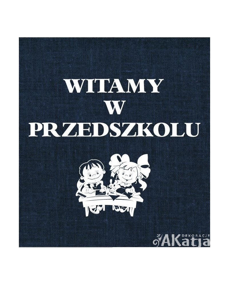 Witamy w przedszkolu- wycinanka z kartonu