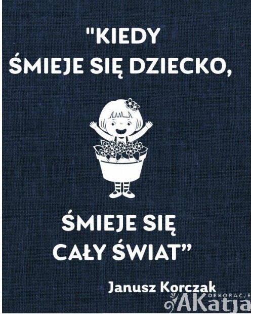 Kiedy śmieje się dziecko...- wycinanka z kartonu