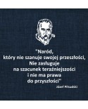 Józef Piłsudski: cytat- wycinanka z kartonu