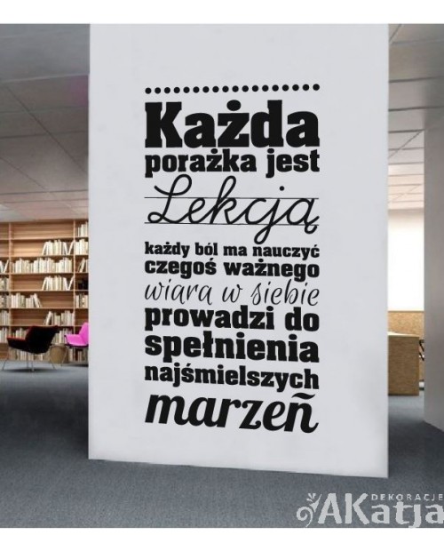 Każda porażka jest lekcją