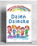 Dzień Dziecka- baner do szkoły
