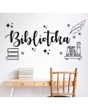 Naklejka na ścianę: Biblioteka