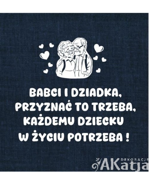 Dzień Babci i Dziadka: cytat- wycinanka z kartonu