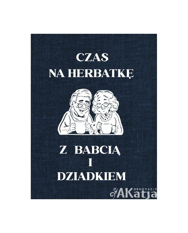 Czas na herbatkę z babcią i dziadkiem- wycinanka z kartonu