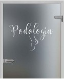 Naklejka mrożone szkło: Podologia