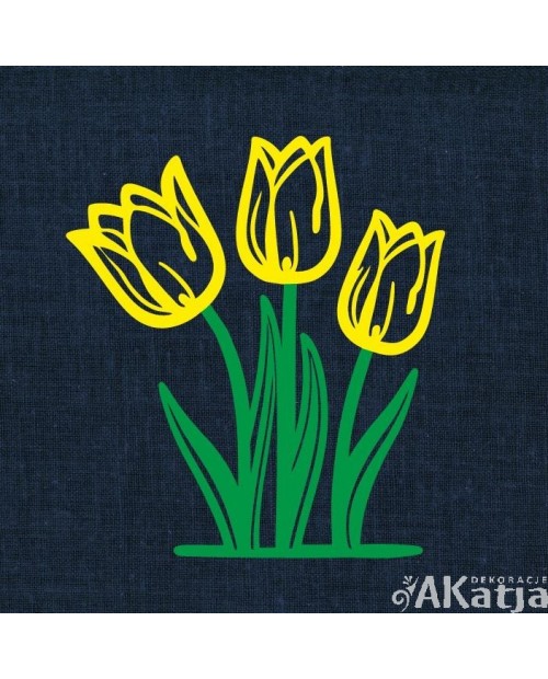 Wiosenne tulipany- wycinanka z kartonu