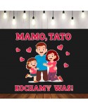 Mamo, Tato Kochamy Was!- dekoracje do gazetek szkolnych