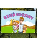Dzień Rodziny- baner do szkoły i przedszkola