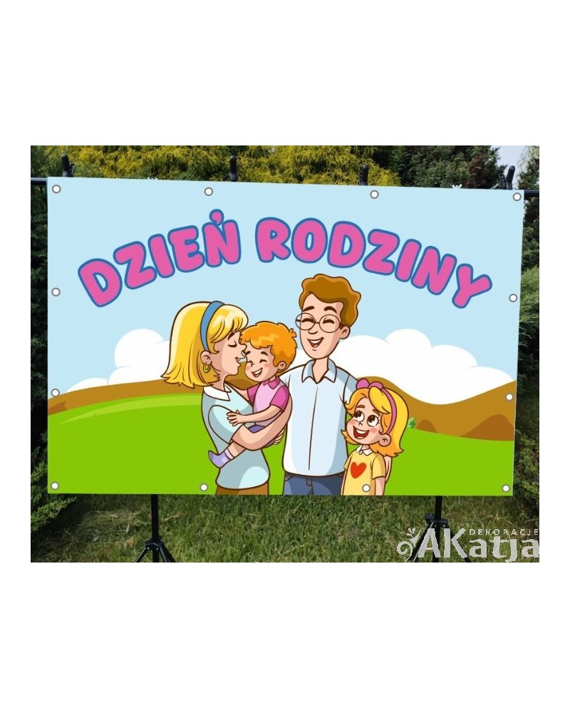 Dzień Rodziny- baner do szkoły i przedszkola