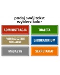 Tabliczka TWÓJ TEKST- wybór koloru