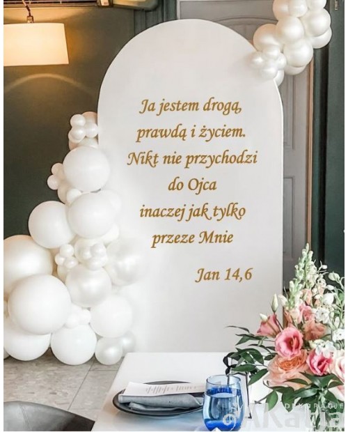 Naklejka religijna: Ja jestem drogą, prawdą i życiem...